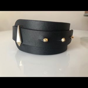 Stella and Dot leather cuff bracelet